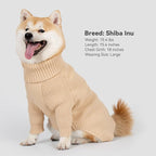 cyeollo Dog Sweater Long Sleeve Knitted Turtleneck Pullover Warm Clothes | Ultra Soft Warm Knit, Full Coverage, 4-Way Stretch for Easy Movement, Easy On & Off, Winter Daily Wear for Small Dogs