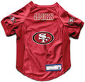 Littlearth NFL San Francisco 49ers Stretch Pet Jersey, Team Color, Small
