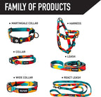 Wolfgang Premium Leash for Small Medium Large Dogs, Made in USA, ShatterShapes Print, Small (5/8 Inch x 4 Feet)