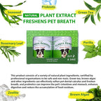 Petstoral 2-Pack Natural Dog Dental Powder for Plaque Removal | Helps Reduce Plaque, Supports Healthy Teeth & Gums, Freshens Breath, Daily Dental Care for All Dogs