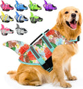 Fragralley Shark Dog Life Jacket, Adjustable Dog Life Vest with Shark Fin, Suit for Small Medium Large Dog Life Vest for Swimming, Boating, Pool, Beach