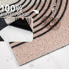 Cat Litter Mat Litter Trapping Mat, 40"x30" Waterproof Urine Proof Litter Box Mat Catcher Mat Non-Slip Washable for Kitty Kitten, Orange