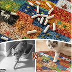 Bienbee Cat Litter Mat, 24" x 15" Dense Trapping Mesh for Litter Boxes | Litter Box Mat with PVC Mesh, Waterproof &Urineproof, Non-Slip Grip, Soft On Kitty Paws and Easy to Clean to Protect Floor
