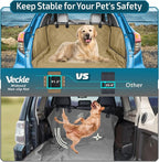 Veckle SUV Cargo Liner for Dogs - Trunk Cover with Bumper Flap Protector | Waterproof Pet Cargo Cover with Side Flaps, Dog Car Seat Cover with Non-Slip Trunk Mat, Prevents Scratches Pet Hair Mud Dirt