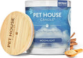 Pet House Candle Plant-Based/Soy - Clean Burning Scented, Long Lasting Pet Odor Candle for Home - Moonlight