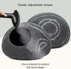 MEOWFIA Cat Cave – Premium Felt Cat Bed Bed Enclosure for Indoor Cats, Handmade Merino Wool (Dark Grey, Medium)