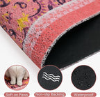 Cat Litter Mat, 33"x22" High-Density PVC Cat Litters Trapping Mat, Waterproof & Non-Slip Backing, Litter Box Catcher, Soft on Kitty Paws, Easy Washable Pet Supplies Pink