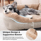 INVENHO Large Dog Bed, Washable Orthopedic Warming Soft Sleeping Durable with Anti-Slip Bottom
