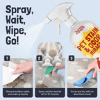 Sunny & Honey Pet Stain and Odor Remover Spray for Carpets, 32floz Spice | USA Made - Enzyme Cleaner for Dog Urine & Poop - Eliminates Set In Stains - Color Safe - For Rugs, Furniture & Car Seats