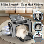 Top tasta Dog Cat Carrier Pet Carriers for Small Medium Large Cats Dogs Carrier Soft Sided Small Puppy Dog Carrier Portable Foldable Airline Approved Dog Cat Travel Carrier Grey Black M