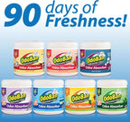OdoBan Solid Odor Absorber Eliminator for Home and Small Spaces, Fresh Linen Scent, 14 Ounces Each, 3-Pack