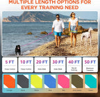Wolfone Waterproof Dog Leash 40FT Long Line Recall Training Lead | Outdoor Dog Leash: Waterproof PVC coated training rope with easy clean design, great for recall swimming and adventures