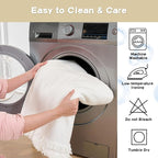 MYSKY HOME Couch Cover for Dogs Washable Couch Covers Couch Covers for Sofa Couch Cover 2 Cushion Sofa Non Slip Dogs Furniture Protector with Tassels Chenille Sofa Covers for Pets, 71"x102", White