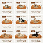 Comfort Expression Orthopedic Dog Beds for Large Sized Dog with Bolster | Waterproof Dog Couch Bed with Washable Cover & Non-Slip Bottom, Supportive Egg Crate Foam Large Pet Bed, 36x27 Inch