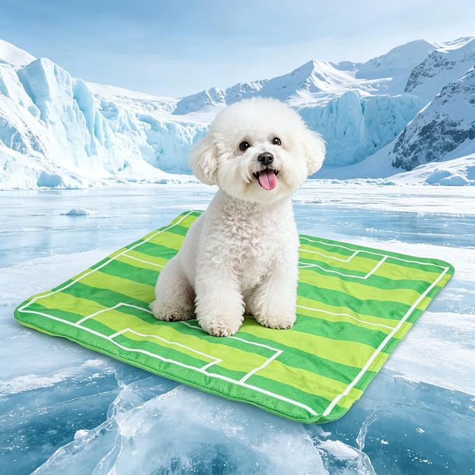 FIFA Dog Cooling Mat, Cooling Blanket for Dogs,Washable, S | Official FIFA 2026, non-slip foldable, 19.6x15.7in, for dogs cats, S