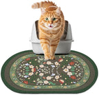 Bienbee Cat Litter Mat, 24" x 15" Dense Trapping Mesh for Litter Boxes | Litter Box Mat with PVC Mesh, Waterproof &Urineproof, Non-Slip Grip, Soft On Kitty Paws and Easy to Clean to Protect Floor