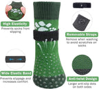 SCENEREAL Anti Slip Dog Sock to Prevent Licking Paws for Hardwood Floors, Boots & Paw Protector Shoes for Hot/Cold Pavement with Grippers, Double Sides Grips for Small Medium Large Senior Dogs