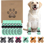 KOOLTAIL Anti Slip Dog Socks for Hot/Cold Pavement to Prevent Licking Paws, Paw Protector&Dog Boots with Grippers for Hardwood Floors,Traction Control No Twist Booties for Small Medium Large Dogs S