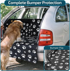 Veckle SUV Cargo Liner for Dogs - Trunk Cover with Bumper Flap Protector | Waterproof Pet Cargo Cover with Side Flaps, Dog Car Seat Cover with Non-Slip Trunk Mat, Prevents Scratches Pet Hair Mud Dirt