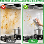 Shackcom 2 Rolls 23.6in X 32.8ft Clear Contact Paper Roll Self-Adhesive Kitchen Backsplash Wall Protector - Used as Shelf Drawer Liner, Whiteboard, Wallpaper, Cat Dog Scratch Protector