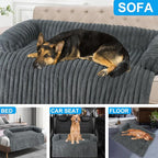 Luxurious Dog Couch Bed, Dog Couch Cover,Couch Protector for Dogs(Grey,XXL) | Dog Bed for Couch, Removable Couch Cover for Dogs Washable, Pet Bed Mats for Couch, Pet Couch Covers for Sofa