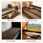 Couch Covers for Dogs, Dog Sofa Covers Washable, Dark Brown Non Slip Pet Couch Protector Blanket for 3 Cushion and Sectional Sofas