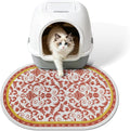 Cat Litter Mat, 24"x15" High Density PVC Litter Rug Trapping Mat, Non-Slip, Waterproof & Urine-Proof Kitty Litters Catcher Mats, Keep Floor Clean, Soft on Kitten Paws, Cat Essentials Brown