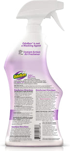 OdoBan Ready-to-Use Disinfectant and Odor Eliminator, Set of 3 Spray Bottles, 32 Ounces Each, Lavender Scent