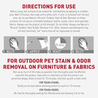 Nature's Miracle Outdoor Pet Stain & Odor Remover, 64 oz Flip & Go Sprayer | For Outdoor Dog & Cat Messes, Cleans Dog and Cat Pee, Poop, Vomit, Drool, Use On Decks, Patio Furniture, Concrete & More