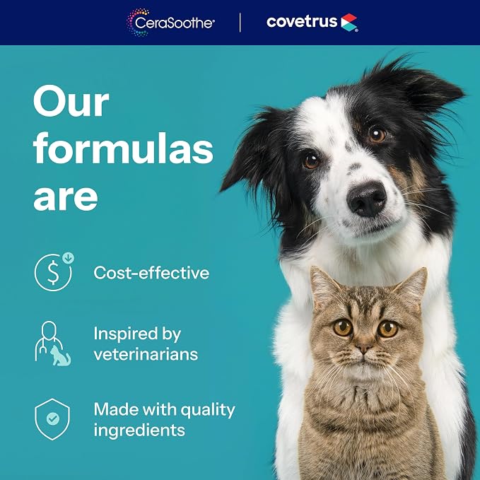 CeraSoothe CHX+KET Antiseptic Shampoo for Dogs, Cats & Horses – Chlorhexidine 2% & Ketoconazole 1% for Skin & Coat Cleansing, 16 oz