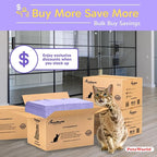 PetsWorld Universal Fit Cat Pad Refills for Litter Box, Fresh Scent, Odor Control, 1200 Count