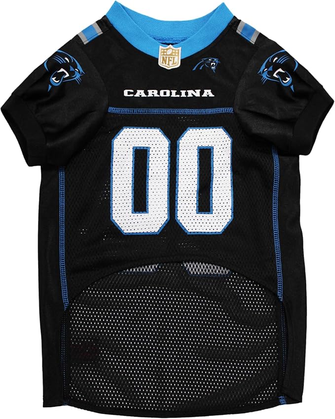 Pets First NFL NFC South Mesh Jersey for Dogs, Medium, Carolina Panthers