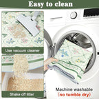 Bienbee Cat Litter Mat, 2 Pack 33" x 22" Machine Washable for Litter Boxes | Cat Litter Rug with Waterproof Backing, Non-Slip Grip and Soft On Kitty Paws to Catch Litter and Protect Floor