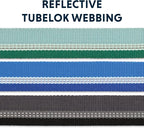 Ruffwear, Web Reaction Dog Collar, Escape-Proof Security Buckle, Adjustable Anti-Slip Martingale Collar with Durable Nylon Tubelok Webbing & Silent ID Attachment, Blue Pool, 20"-23"