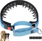 Mayerzon No Pull Dog Collar Martingale, Blue, S | Neck Cir 11.5"-14.5" | For Small Medium Large Dogs, Buckle, Heavy Duty Nylon, For Walking Training Hunting, Adjustable, Safe & Easy to Use, Patented