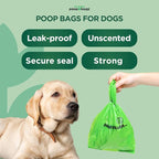 The Original Poop Bags® Dog Waste Bags with Handles, 38% Plant-Based, Heavy-Duty & Leak-Proof, 300 Count