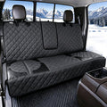 Pet Bench Seat Covers for Trucks, Heavy Duty Nonslip Car Seat Protector with ISOFIX Openings for 1-2 Child Car Seats,Fits Ford 150,Ram 1500,GMC Sierra,Toyota,Ram,Chevrolet Silverado(Black)