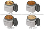 Mighty Tuff Airtight Dog Food Storage Container – 6 Gal, up to 24 lb Capacity – Cat and Dog Food Container with Twist Lid & Handles – BPA-Free, Made in USA
