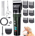 Gimars 4 in 1 Powerful 7000RPM Dog Clippers for Grooming with Replacement Blade, Professional Cordless Low Noise 55dB Pet Clippers, Dog Hair Clipper and Dog Shaver Kit for Thick Hair, Cat and Horse
