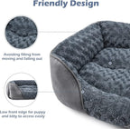 INVENHO XX-Large Dog Bed for Large Medium Small Dogs, Rectangle Washable Dog Bed, Orthopedic Dog Bed, Soft Calming Sleeping Puppy Bed Durable Pet Cuddler with Anti-Slip Bottom XXL(42"x30"x10")