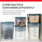 Cambro FreshPro 18 Quart (QT) Food Storage Container with Lid (Restaurant Grade) - for Food Prep, Commercial Kitchen, Pet and Dog Food Container (Translucent)