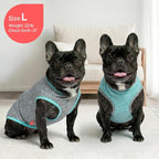 KYEESE 2 Pack Dog Shirts Quick Dry Soft Stretchy Sun Protection Pet T-Shirts with Reflective Label Tank Top Sleeveless Vest Dog Clothes for Small Medium Dogs, X-Large, Grey+Blue