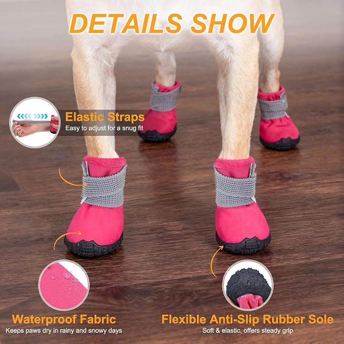 BEAUTYZOO Dog Shoes Small Size Dogs,Breathable Summer Dog Booties & Paw Protectors for Hot Pavement,Anti-Slip Sole Puppy Dog Boots for Hardwood Floors, Outdoor Walking Running,Maltese Yorkie Chihuahua