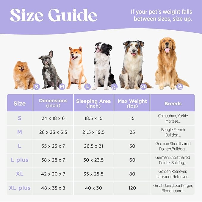LE SURE Cute Cozy High Back Orthopedic Dog Beds Medium Size Dog,28" Beige | Waterproof Pet Bed with Sides, Aesthetic Comfy Egg-Crate Foam Pet Couch Sofa, Removable Washable Cover, Non-Slip Bottom