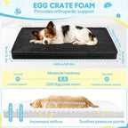 Loiion Dog Car Bed, Non-Slip Backseat Extender Pet Mat 56"x28.7" | Removable, Washable Dog Bed With Waterproof Liner Protects Car Seats, Anti-Slip Travel Bed For Dogs