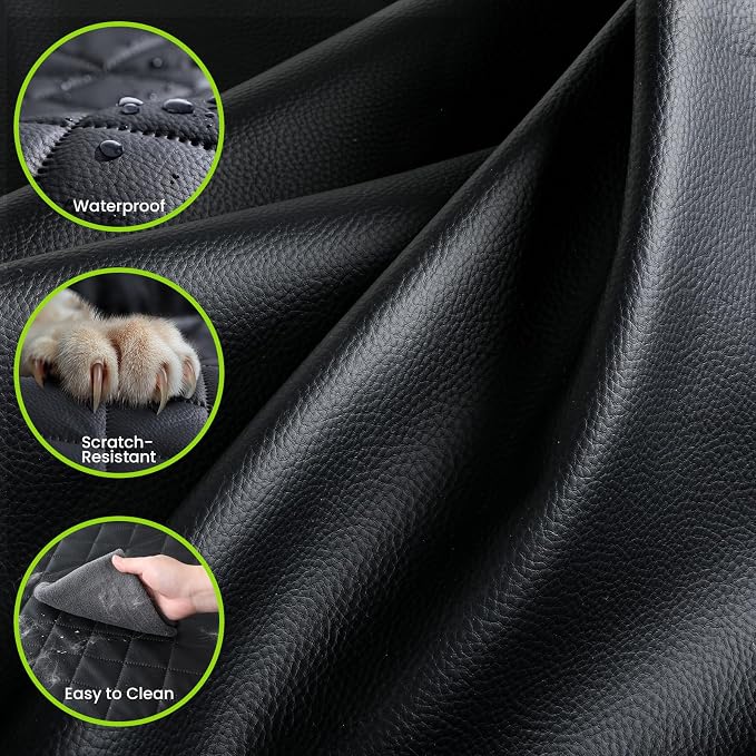 2-in-1 Dog Car Seat Cover for Back Seat, Transform to Passenger Mode - Dog Car Seat, Waterproof, Scratch-resistant, Support to 330lbs, for Outdoor Activities, Travel, to the Vet, for Cars/SUV/Truck