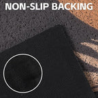 Cat Litter Mat Litter Trapping Mat, 40"x30" Waterproof Urine Proof Litter Box Mat Catcher Mat Non-Slip Washable for Kitty Kitten, Black