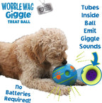 Wobble Wag Giggle Ball Interactive Dog Treat Dispensing Toy, Giggle Sounds Keeps Dogs Busy and Entertained, Pets Know Best