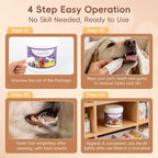 Dog Finger Cleaning Wipes, 60 Pcs Pet Dental Cleaning Finger Wipes Tooth Brushing Kit for Dogs Cats Plaque Tartar Remove, Dog Healthy Mouth Toothbrush Wipe for Pets Oral Care, Coconut Oil