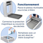PetSafe ScoopFree Stainless Steel Reuseable Tray, Fresh Scent, 4.3Lb Bag | 304-Grade Stainless Steel Tray with Pre-portioned Crystal Cat Litter, Easy to Clean, Fits All ScoopFree Crystal Litter Boxes